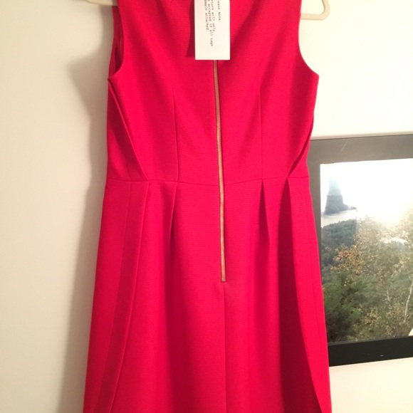 Stunning NWT Ted Baker sz 3 Nuhad Red Dress w/ Bow - Picture 4 of 5